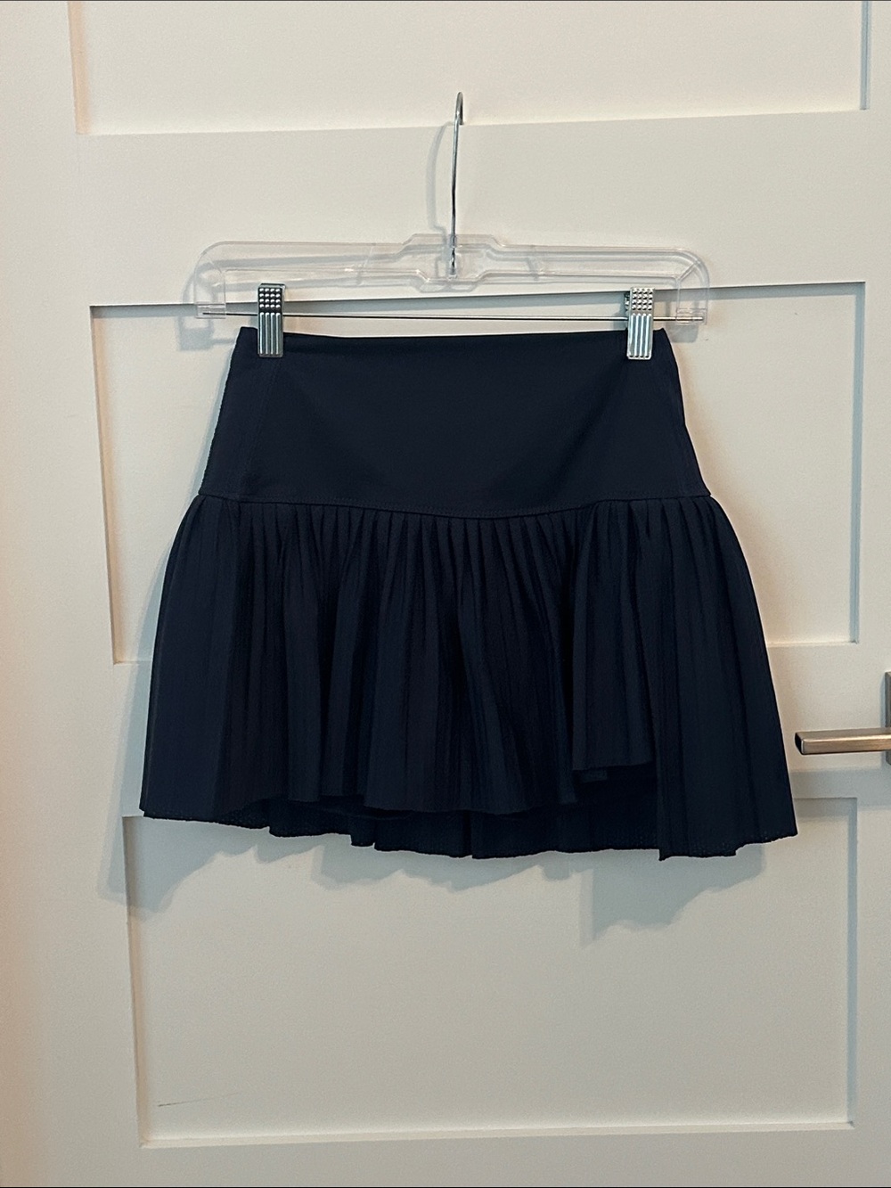 Lucky in Love Black Pleated Tennis Skirt